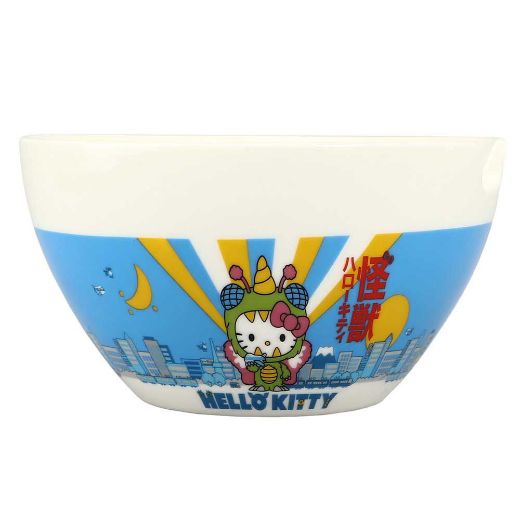 Picture of Hello Kitty Kaiju 20 oz. Ceramic Ramen Bowl with Chopsticks
