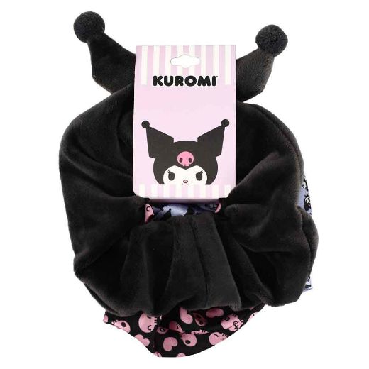 Picture of Kuromi 3 Pack 3D Plush Scrunchies