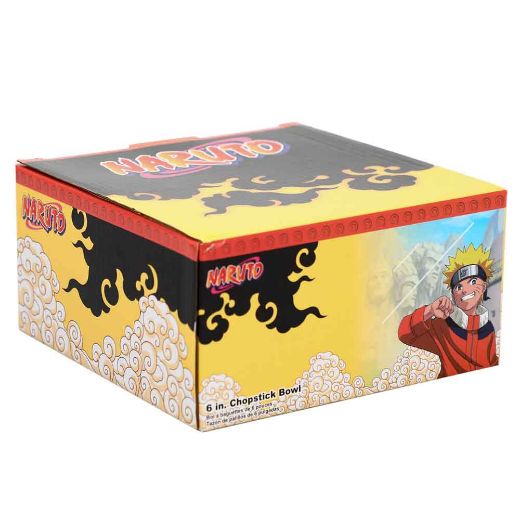 Picture of Naruto Character Pose 20 oz. Ceramic Ramen Bowl with Chopsticks