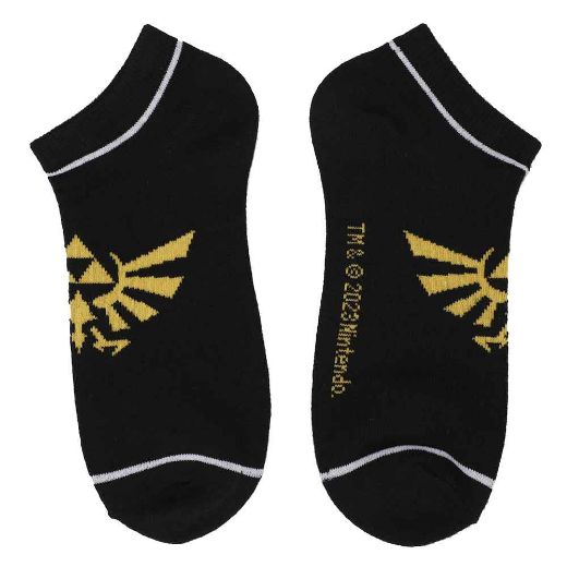 Picture of Zelda Hyrule Crest 5 Pair Ankle Socks