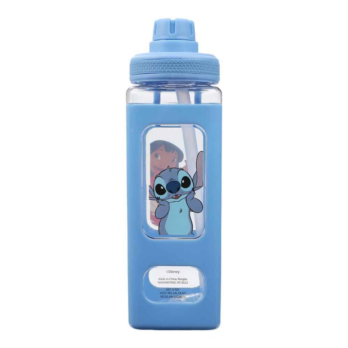 Picture of Disney Lilo & Stitch 24 oz. Square Plastic Water Bottle
