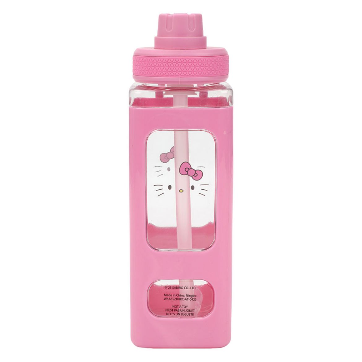 Picture of Hello Kitty 24 oz. Square Plastic Water Bottle