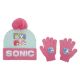 Picture of Sonic the Hedgehog Pink Youth Beanie & Gloves Combo