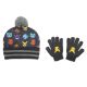Picture of Pokemon Faces Youth Beanie & Gloves Combo