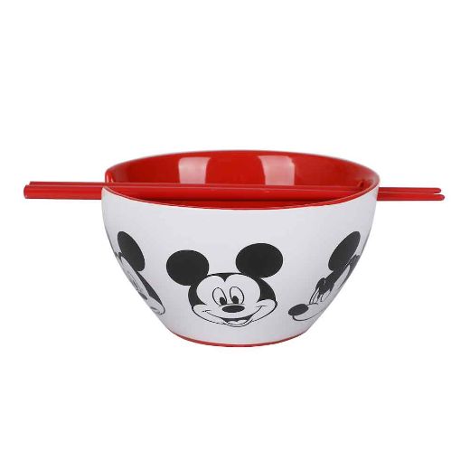 Picture of Disney Mickey Mouse 20 oz. Ceramic Ramen Bowl with Chopsticks