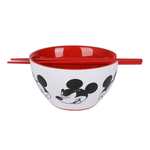 Picture of Disney Mickey Mouse 20 oz. Ceramic Ramen Bowl with Chopsticks