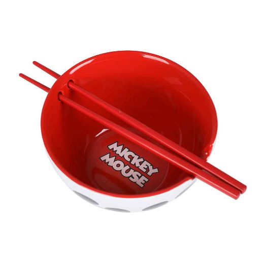 Picture of Disney Mickey Mouse 20 oz. Ceramic Ramen Bowl with Chopsticks