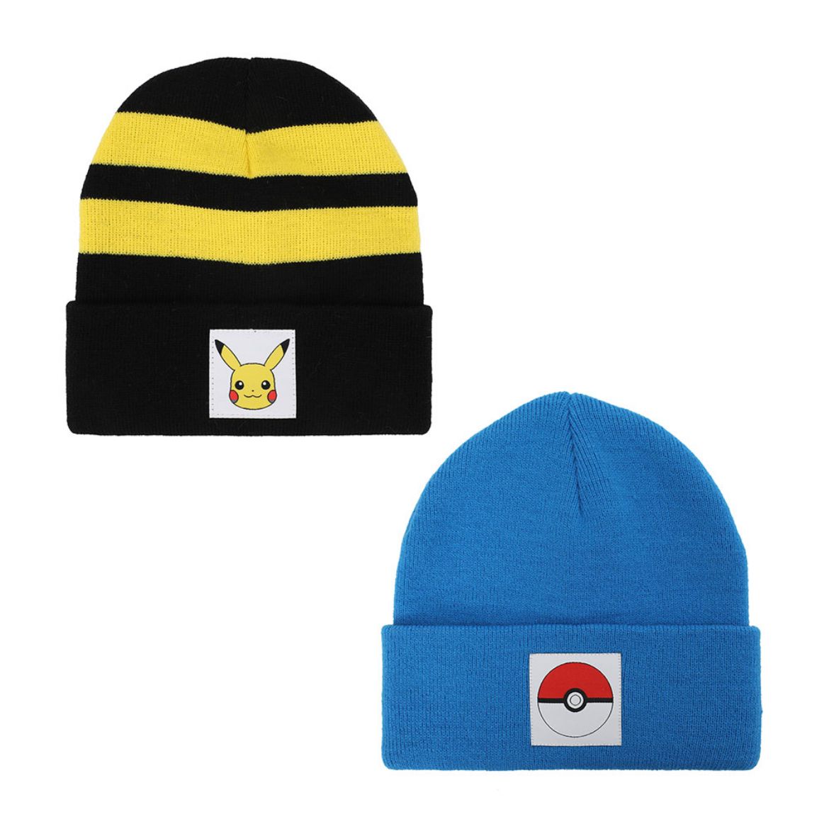 Picture of Pokemon Pikachu & Pokeball Youth 2 Pack Cuff Beanies