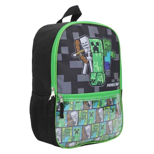 Picture of Minecraft Character 5 pc Youth Backpack Set