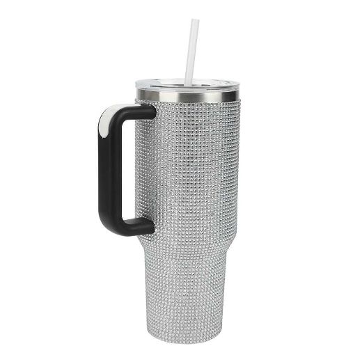 Picture of Bioworld Rhinestone 40 oz. Stainless Steel Tumbler