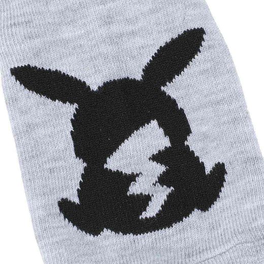 Picture of Pokemon Pikachu Electric Type 3 Pair Quarter Crew Socks