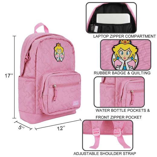 Picture of Super Mario Princess Quilted Backpack