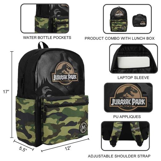 Picture of Jurassic Park INGEN Camo Lunch Tote & Backpack