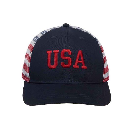 Picture of Bioworld Americana USA Printed Mesh Trucker