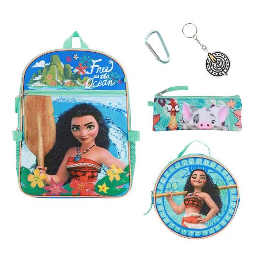 Picture of Disney Moana Free the Ocean 5 pc Youth Backpack Set