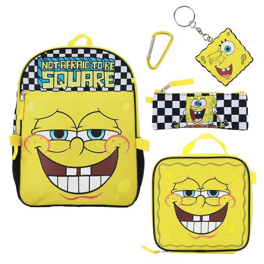 Picture of SpongeBob SquarePants 5 pc Youth Backpack Set