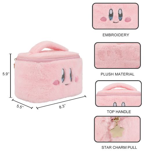 Picture of Kirby Faux Fur Cosmetic Bag