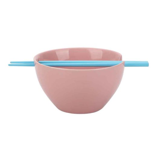 Picture of Hello Kitty 20 oz. Ceramic Ramen Bowl with Chopsticks