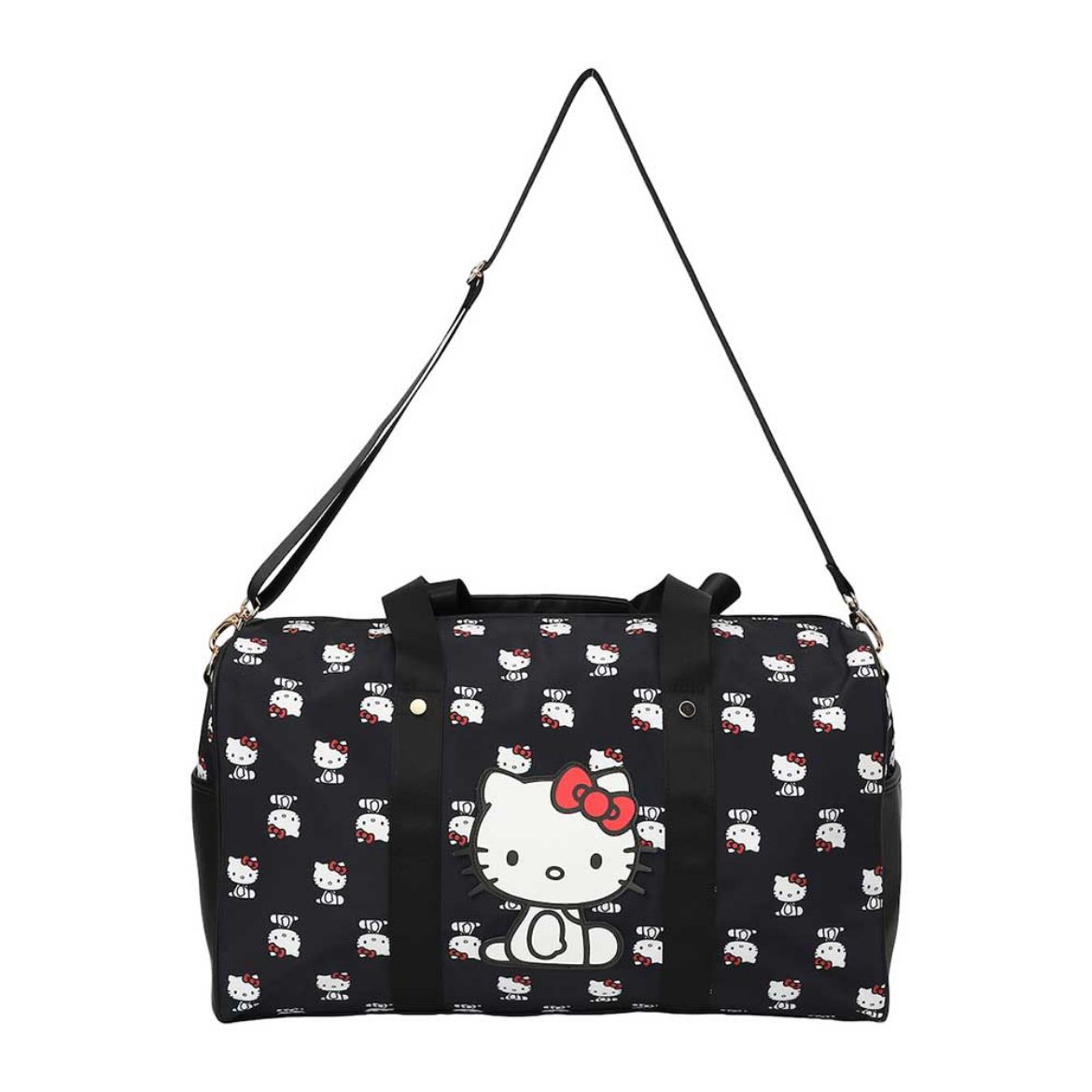 Picture of Hello Kitty AOP Black Travel Duffle Bag