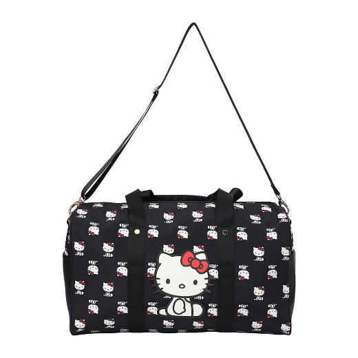 Picture of Hello Kitty AOP Black Travel Duffle Bag