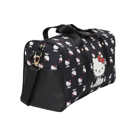 Picture of Hello Kitty AOP Black Travel Duffle Bag