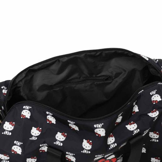 Picture of Hello Kitty AOP Black Travel Duffle Bag