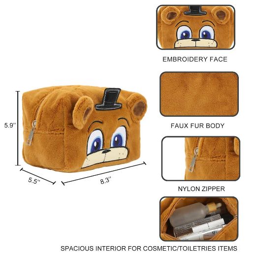 Picture of Five Nights at Freddy's Faux Fur Cosmetic Bag