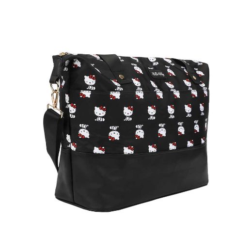 Picture of Hello Kitty AOP Black Travel Duffle Bag