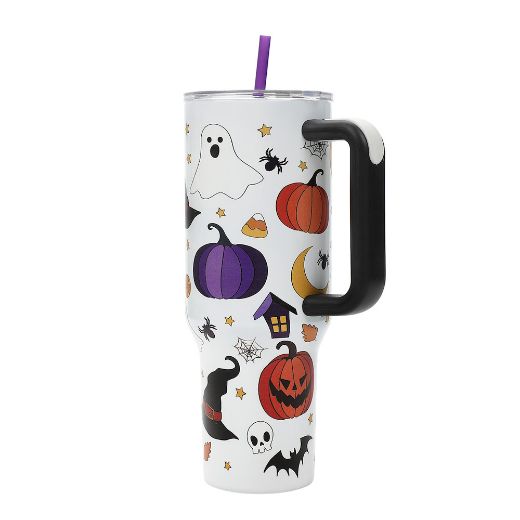 Picture of Bioworld Halloween Icons 40 oz. Stainless Steel Tumbler