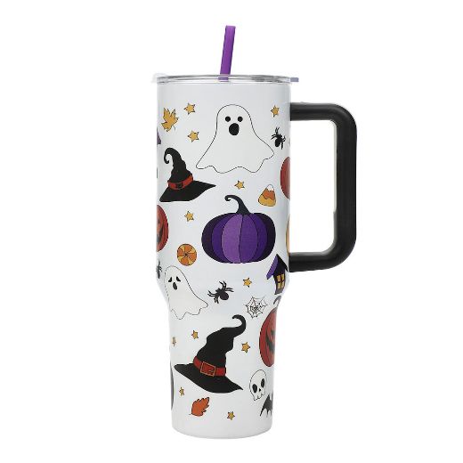 Picture of Bioworld Halloween Icons 40 oz. Stainless Steel Tumbler