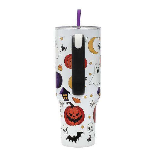 Picture of Bioworld Halloween Icons 40 oz. Stainless Steel Tumbler