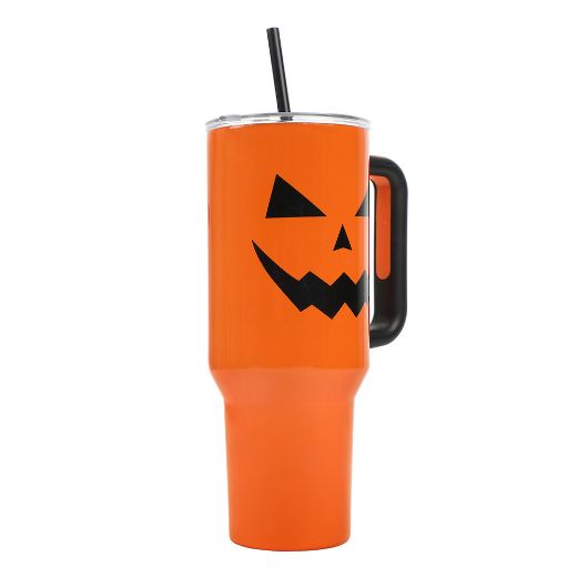 Picture of Bioworld Jack-O-Lantern 40 oz. Stainless Steel Tumbler
