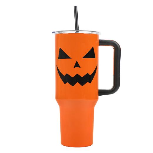 Picture of Bioworld Jack-O-Lantern 40 oz. Stainless Steel Tumbler