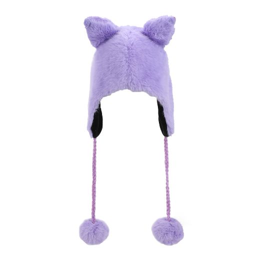 Picture of Kuromi Faux Fur 3D Laplander Beanie