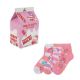 Picture of Hello Kitty Strawberry Milk 3 Pair Quarter Crew Box Set