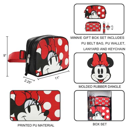 Picture of Disney Minnie Mouse Fanny Pack & Wallet Gift Box Set