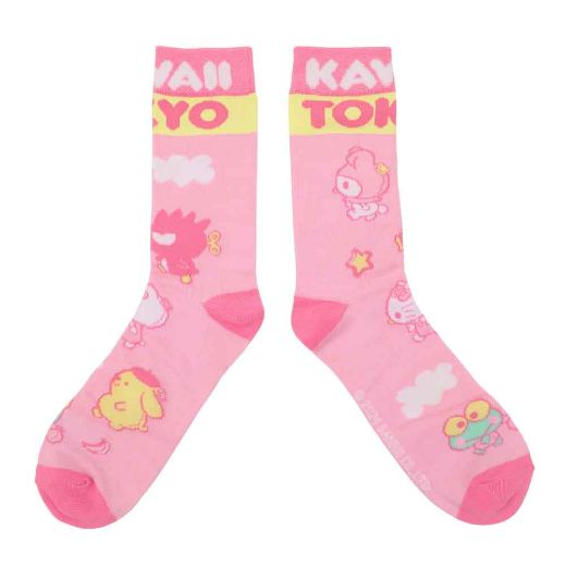 Picture of Hello Kitty & Friends Arcade Adult 3 Pair Crew Box Set