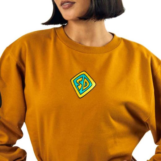 Picture of Scooby Doo Embroidered Tag Cosplay Juniors Sweatshirt