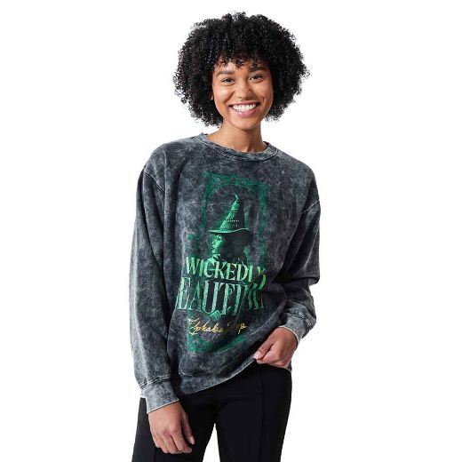 Picture of Wicked Elphaba Thropp Cloud Washed Juniors Sweatshirt
