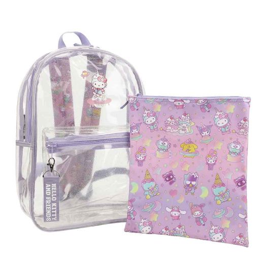Picture of Hello Kitty & Friends Clear Backpack & Laptop Sleeve