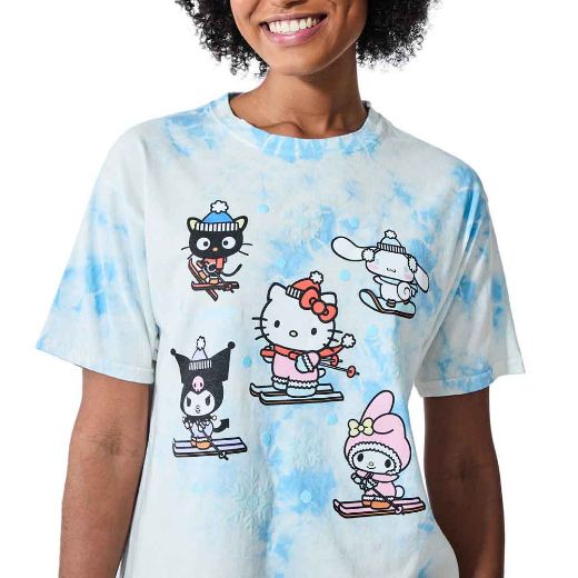 Picture of Hello Kitty & Friends Winter Sports Cloud Washed Juniors Tee