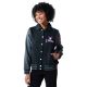 Picture of Kuromi Embroidered Juniors Varsity Jacket