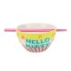 Show details for Hello Kitty & Friends 20 oz. Ceramic Ramen Bowl with Chopsticks Picture of Hello Kitty & Friends 20 oz. Ceramic Ramen Bowl with Chopsticks