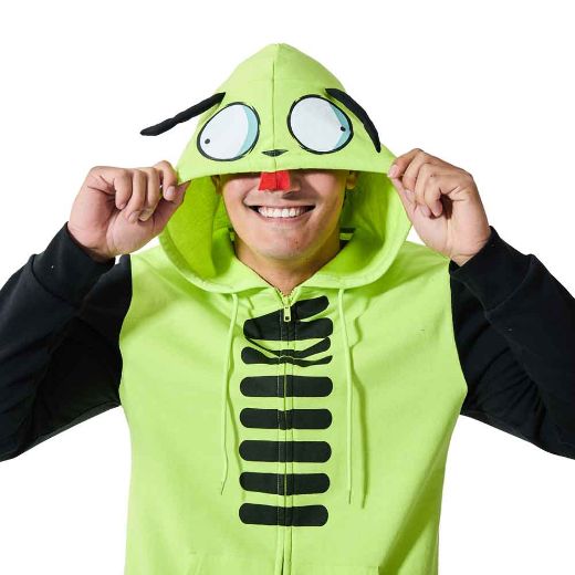 Picture of Invader Zim GIR 3D Cosplay Unisex Zip-up Hoodie