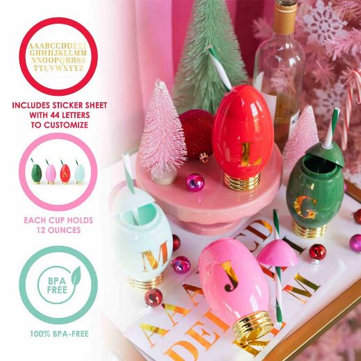 Picture of Packed Party Mini Light 12 oz Sippers - Set of 4