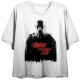 Picture of Friday the 13th Black & White Sketched Crop Tee
