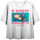 Picture of Original Bobby Jack Monkey U Know Crop Tee