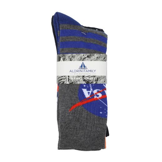Picture of NASA Adult 5 Pair Crew Socks