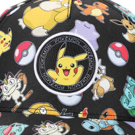 Picture of Pokemon Sublimated AOP Curved Bill Snapback