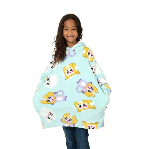 Picture of LankyBox Foxy AOP Youth Hoodie Blanket